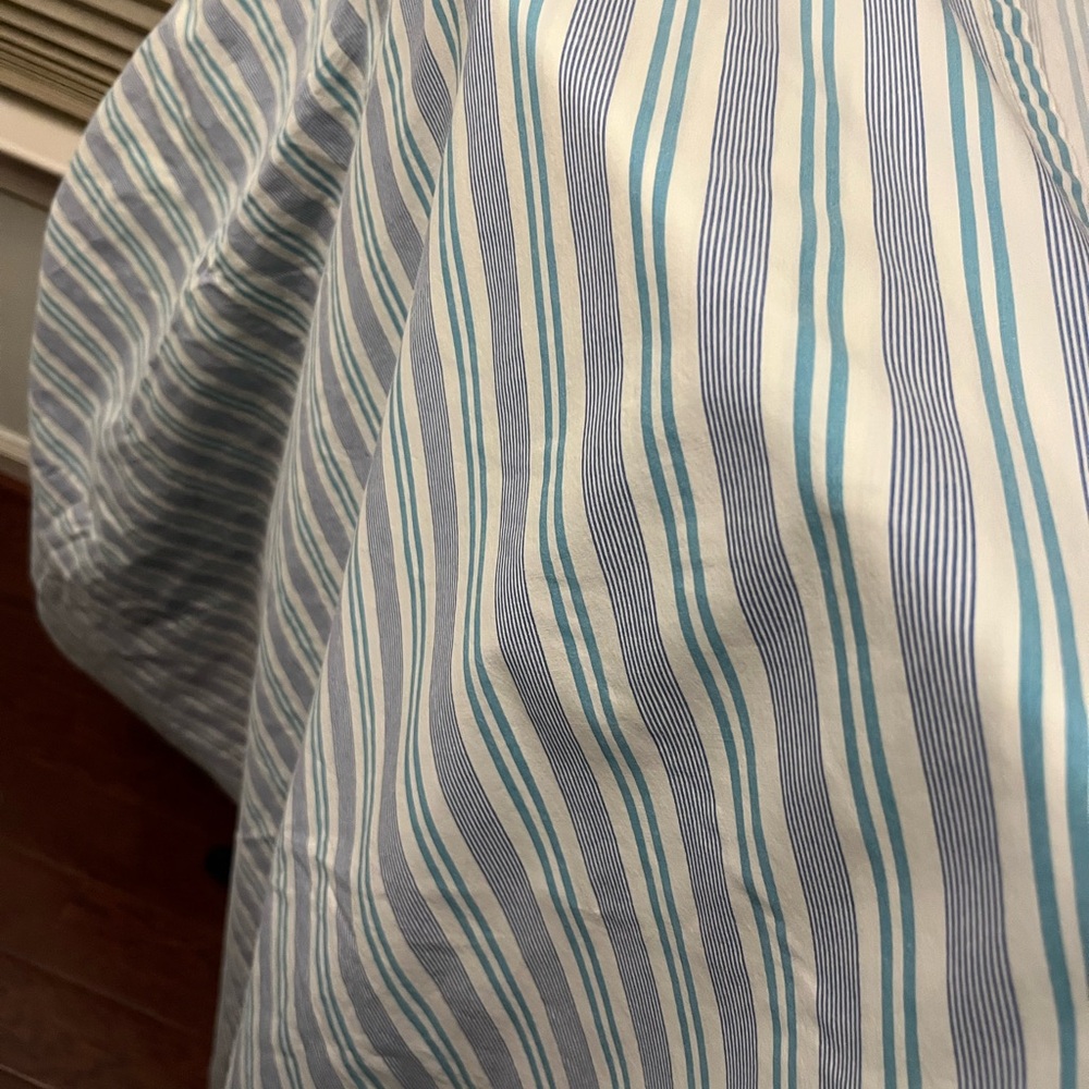 LRL Striped Blue and White Full size Bedding Set - Picture 16 of 16